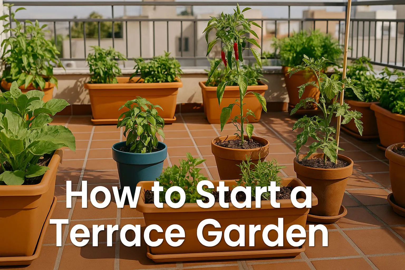 How to Start a Terrace Garden - Step-by-Step (Urban Plant)